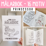 Målarbok – prinsessor - bild 1