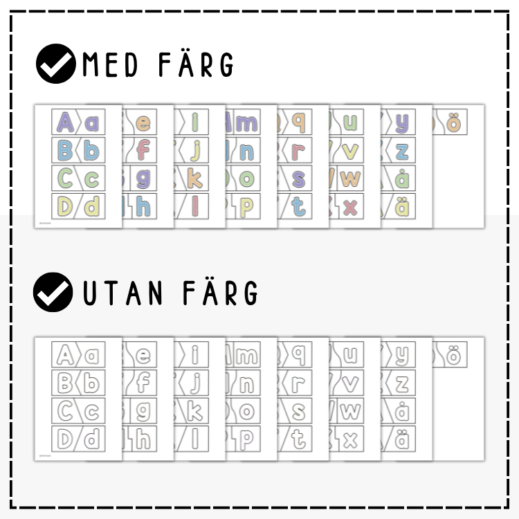 Pussel: para ihop alfabetet