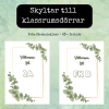Välkommen klassrumsskyltar