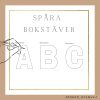Spåra bokstäverna