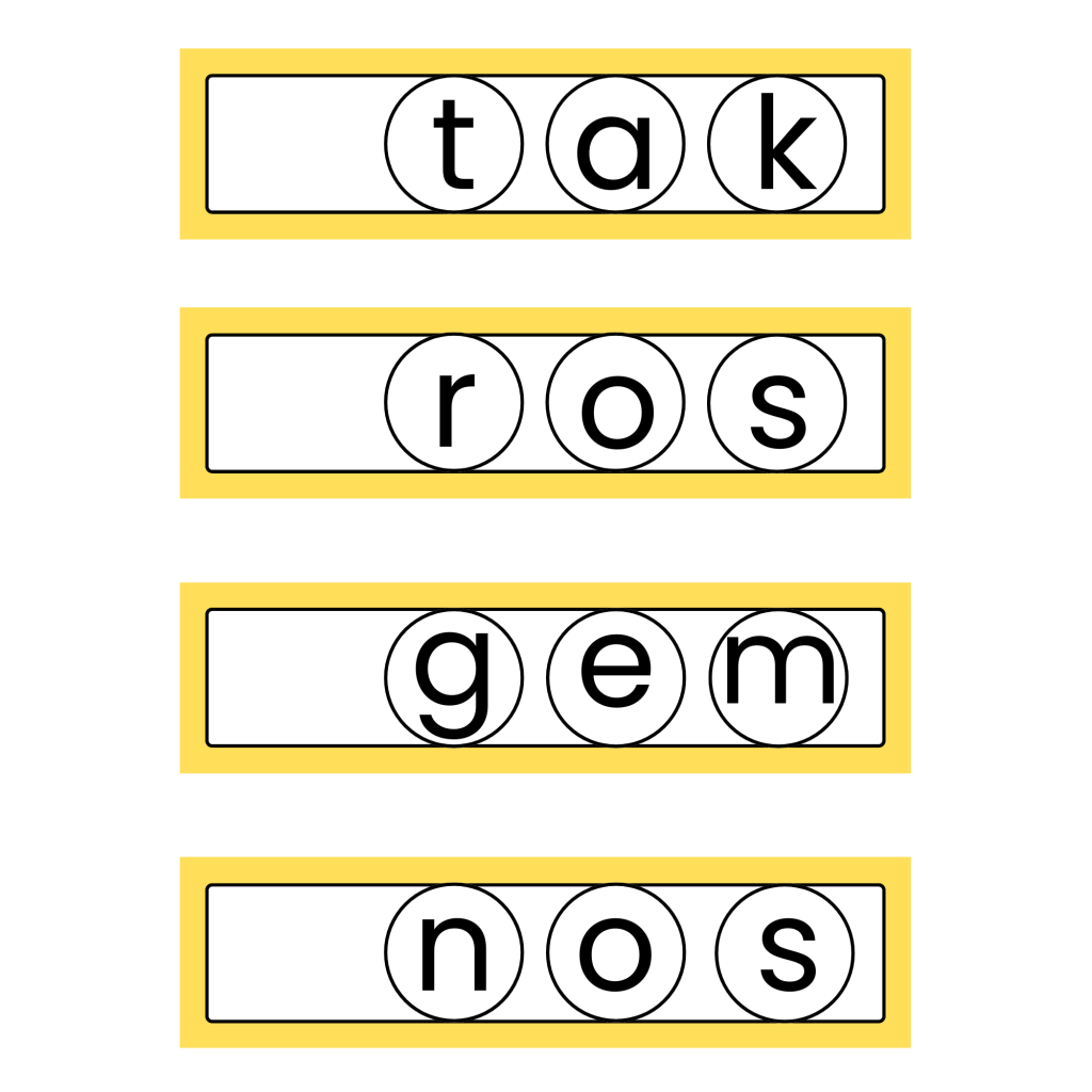 Hitta rätt bild till ordet, förskoleklass