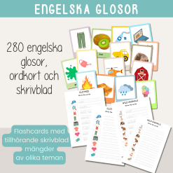 Glosor - 26 olika teman med 280 engelska ord