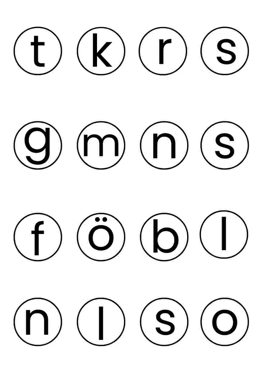 Hitta rätt bokstäver, förskoleklass