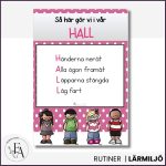 Poster / Visuellt stöd: Hallregler - bild 2