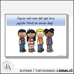 Poster / Visuellt stöd: Jag är sist