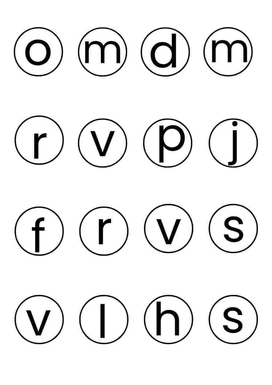 Hitta rätt bokstäver, förskoleklass