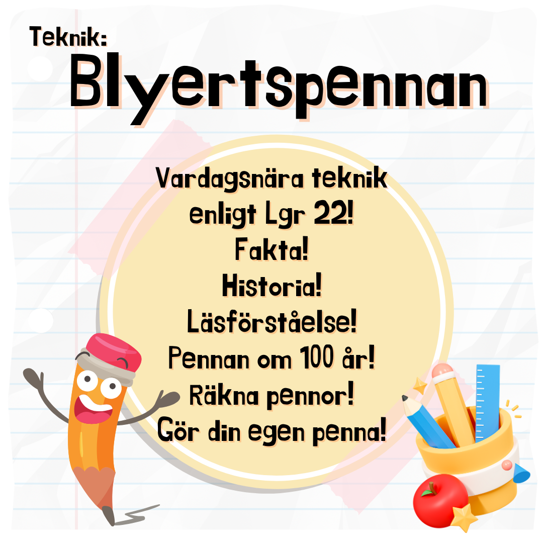 Teknik - Blyertspennan