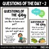 Questions of the day - cards - 2
