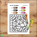 Läs och färglägg – Ord 2 - bild 2