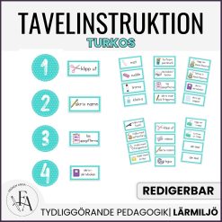Tavelinstruktion (turkos)