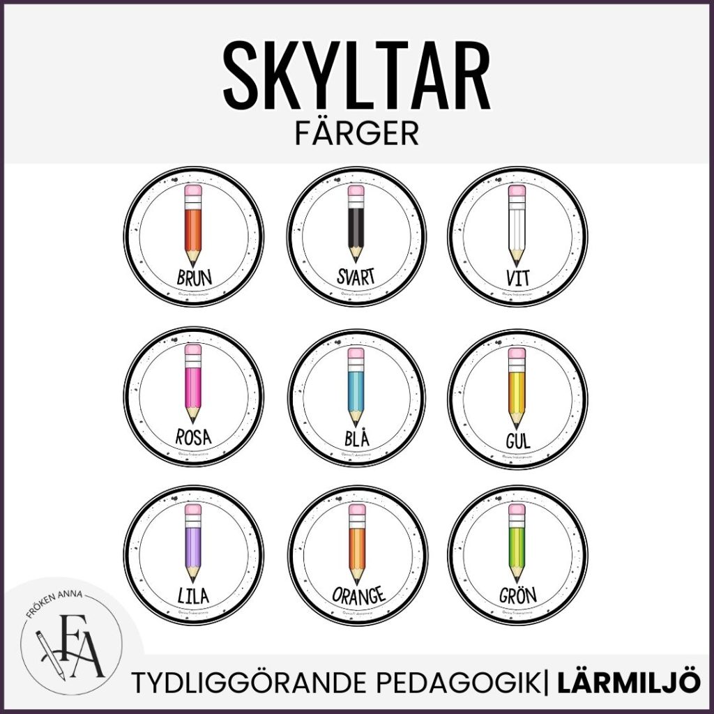 Pennskyltar / Memory på svenska & engelska