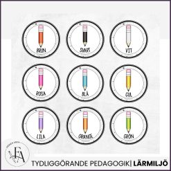 Pennskyltar / Memory på svenska & engelska