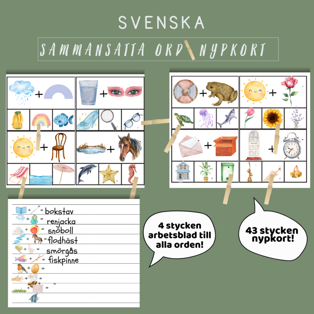 Sammansatta ord Nypkort