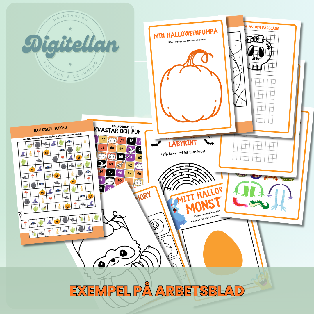 Halloween Det stora pysselpaketet 55 sidor