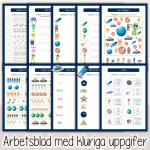 Arbetshäfte bokstäver och siffror – Rymdtema - bild 2