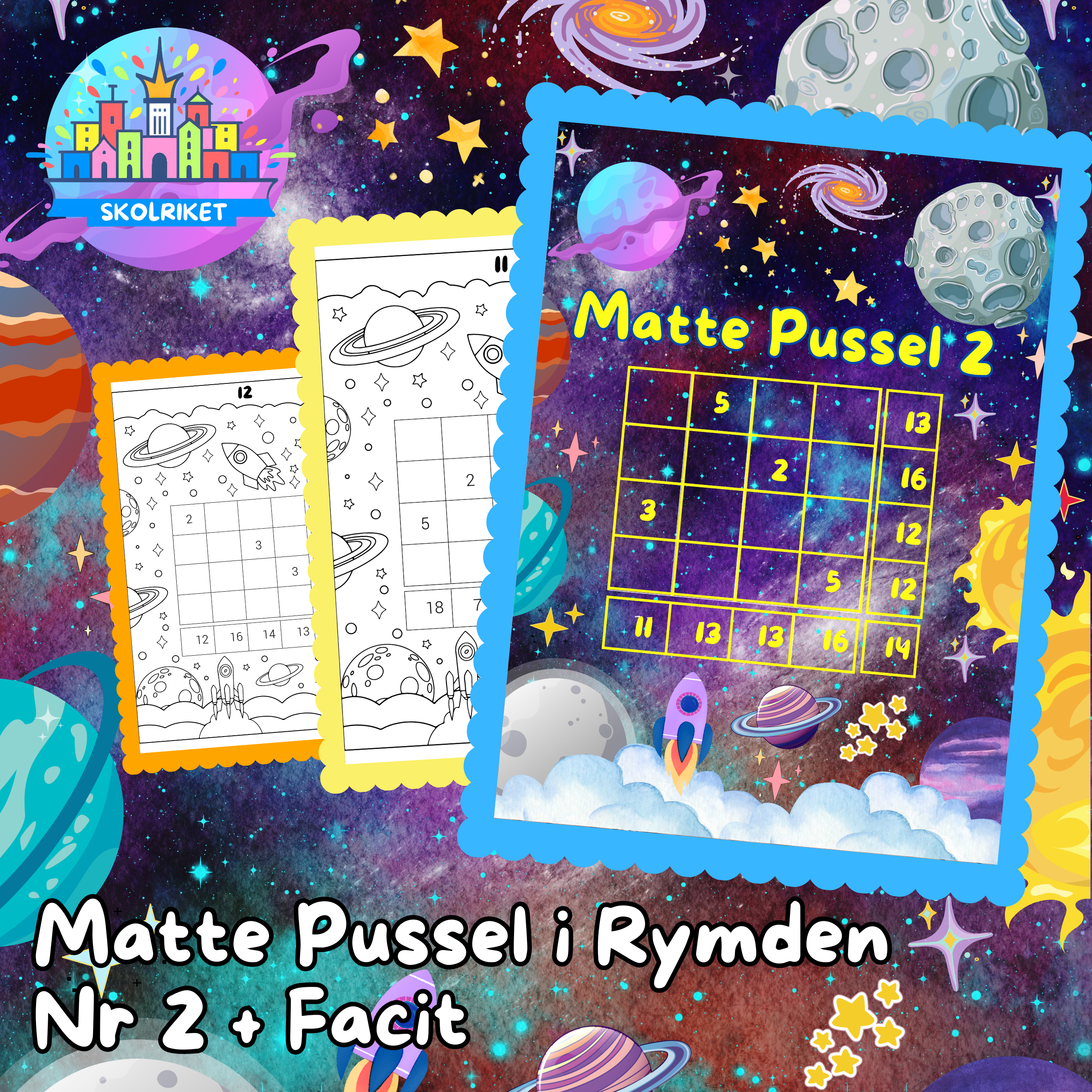 Matte Pussel i Rymden Nr 2