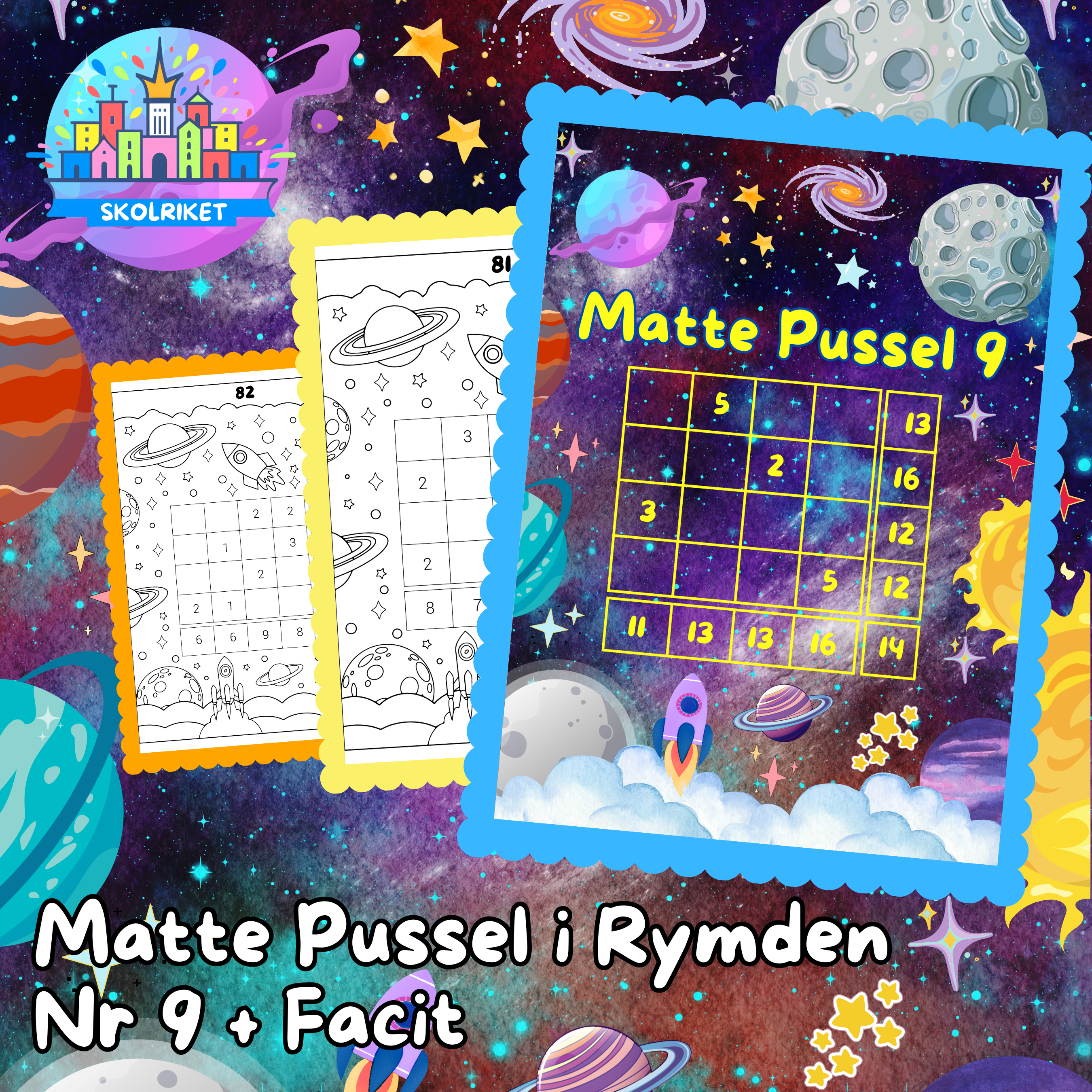 Matte Pussel i Rymden Nr 9