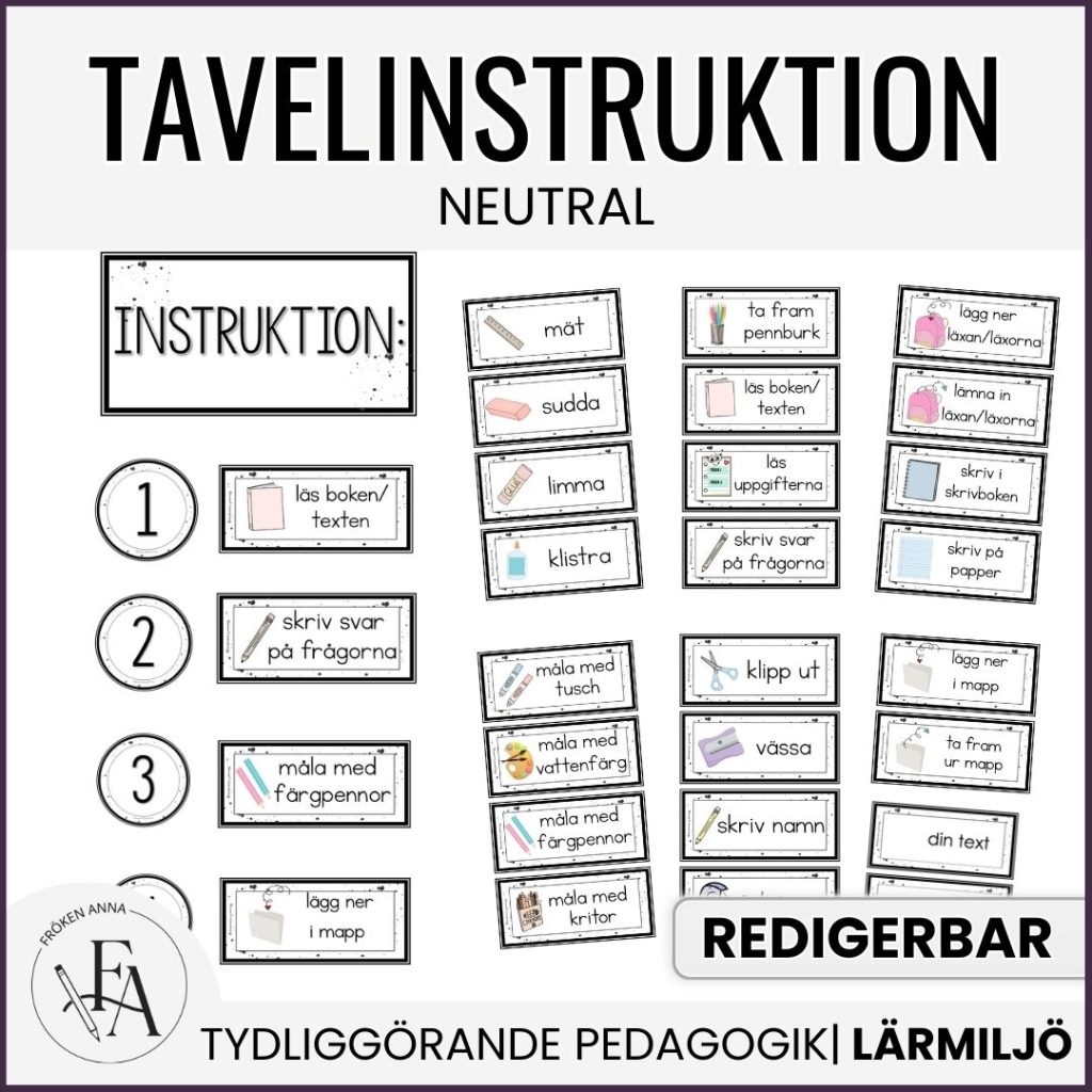 Tavelinstruktion (neutral)