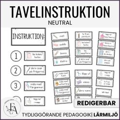 Tavelinstruktion (neutral)
