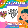 Kawaii Graffiti Hjärta Nr 1