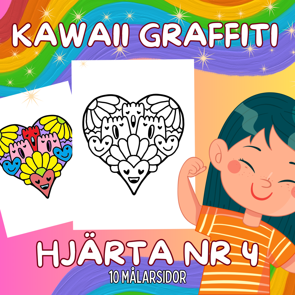 Kawaii Graffiti Hjärta Nr 4