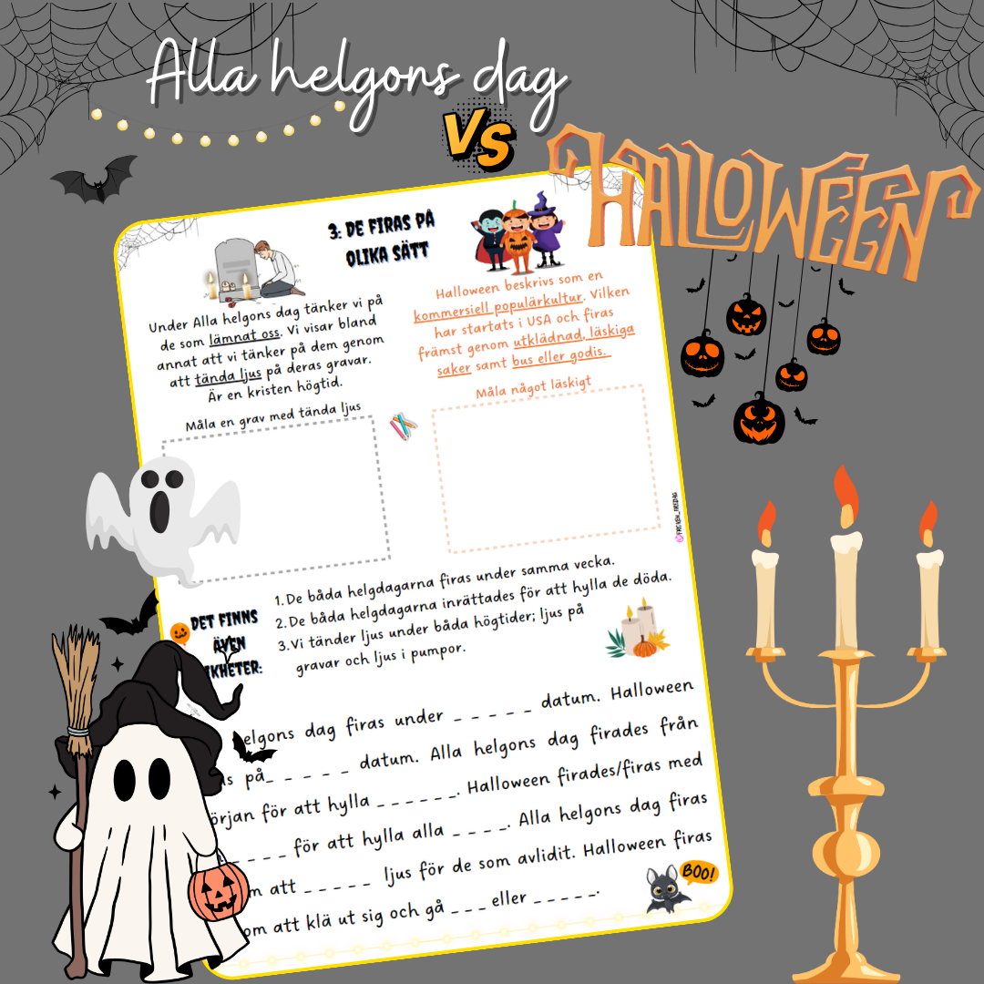 Alla helgons dag vs. Halloween
