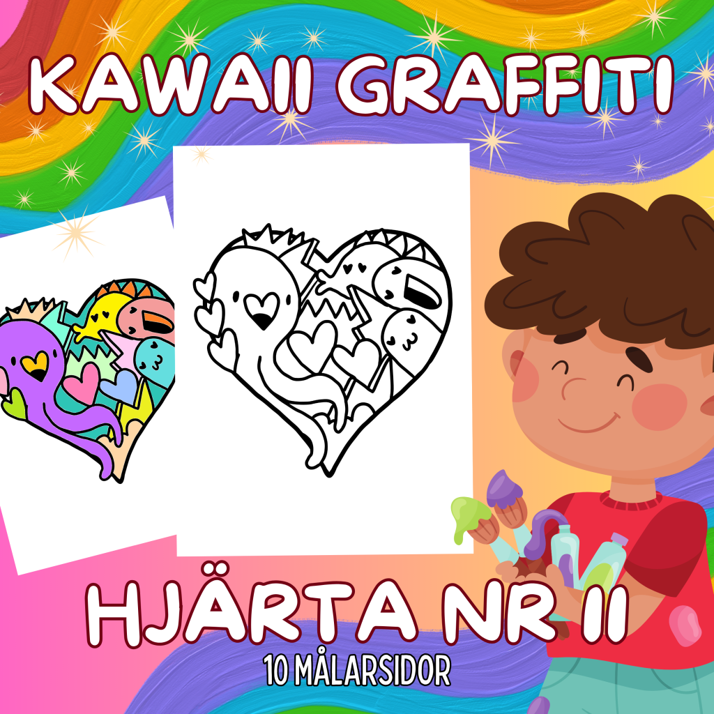 Kawaii Graffiti Hjärta Nr 11