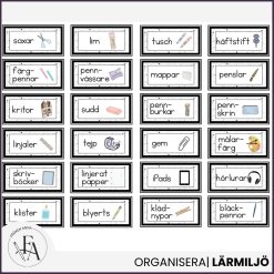 Redigerbara etiketter (neutral)