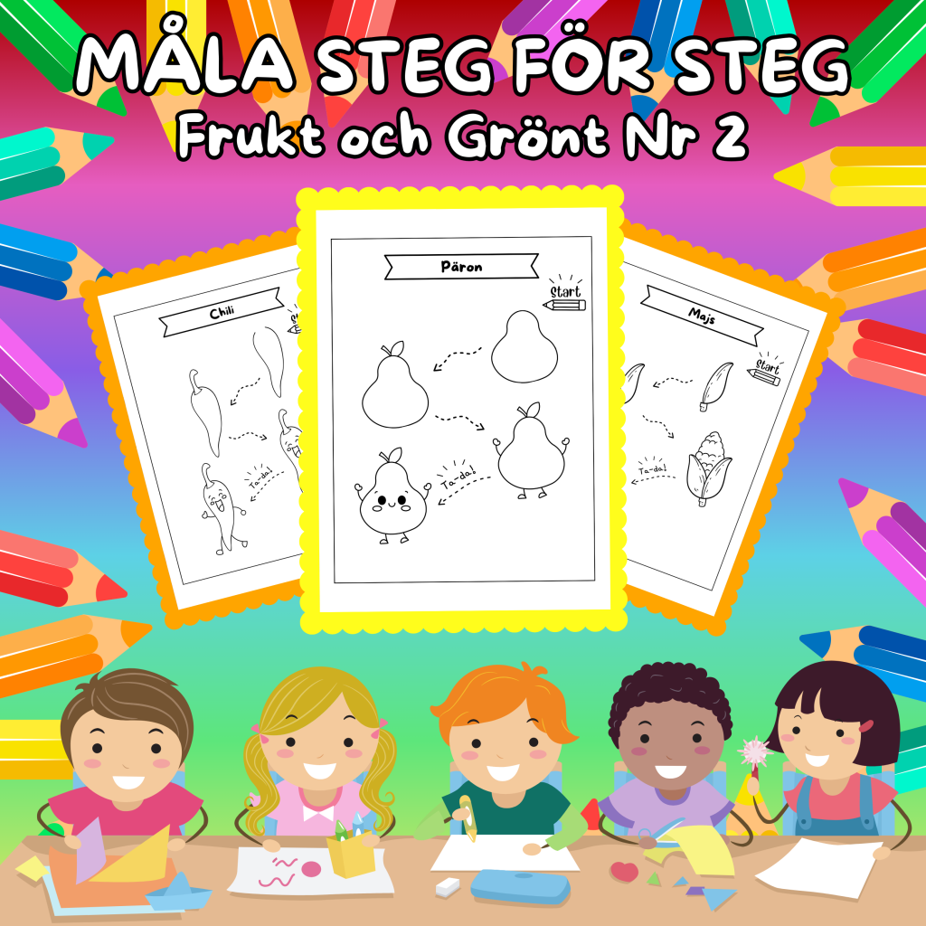 Måla Steg för Steg Frukt och grönt Nr 2