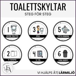 Toalettrutin (bildstöd / bildschema / steg för steg)