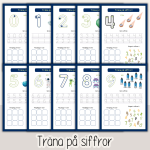 Arbetshäfte bokstäver och siffror – Rymdtema - bild 4