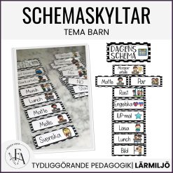 Schemaskyltar (rektangel)