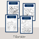 Arbetshäfte bokstäver och siffror – Rymdtema - bild 5