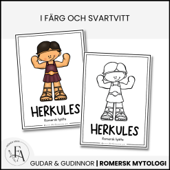 Romerska gudar - Posters / Flashcards / Målarbilder