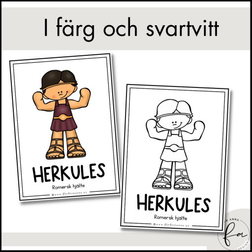 Romerska gudar - Posters / Flashcards / Målarbilder