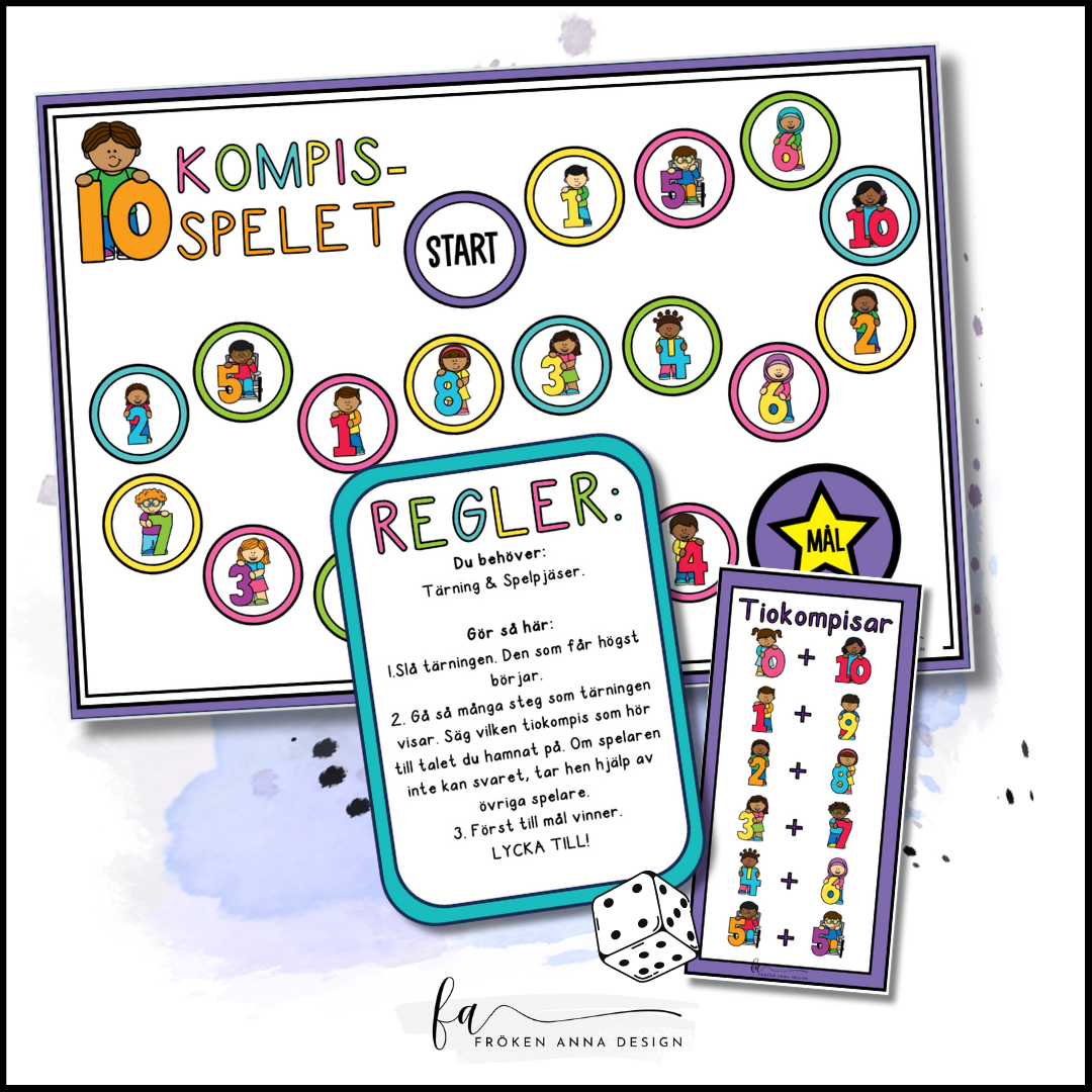 PAKET: tiokompisar / tiokamrater