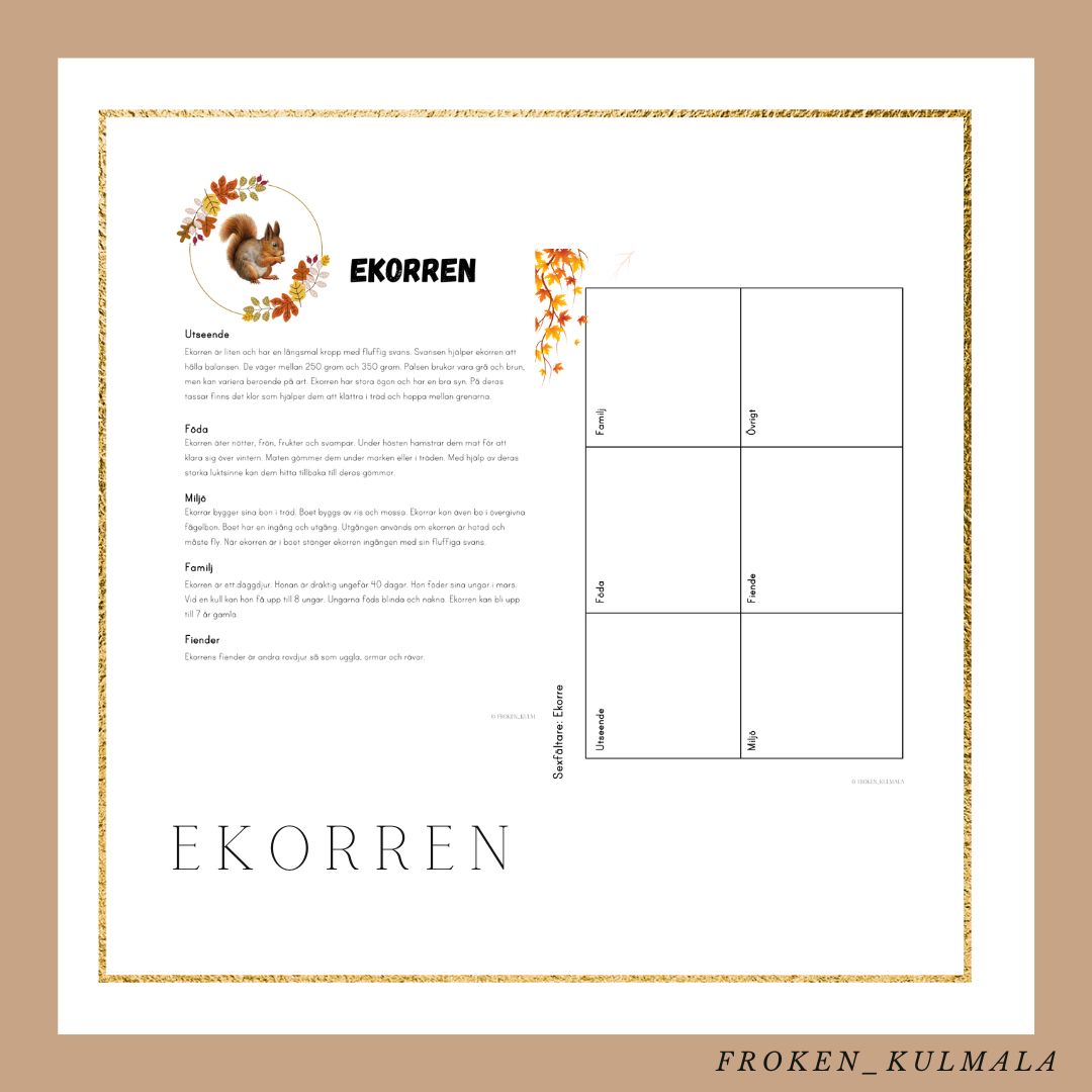 Hösten - faktahäfte