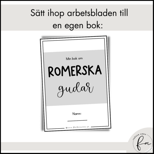 Romerska gudar - Posters / Flashcards / Målarbilder