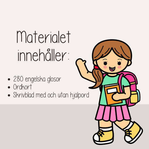 Glosor - 26 olika teman med 280 engelska ord