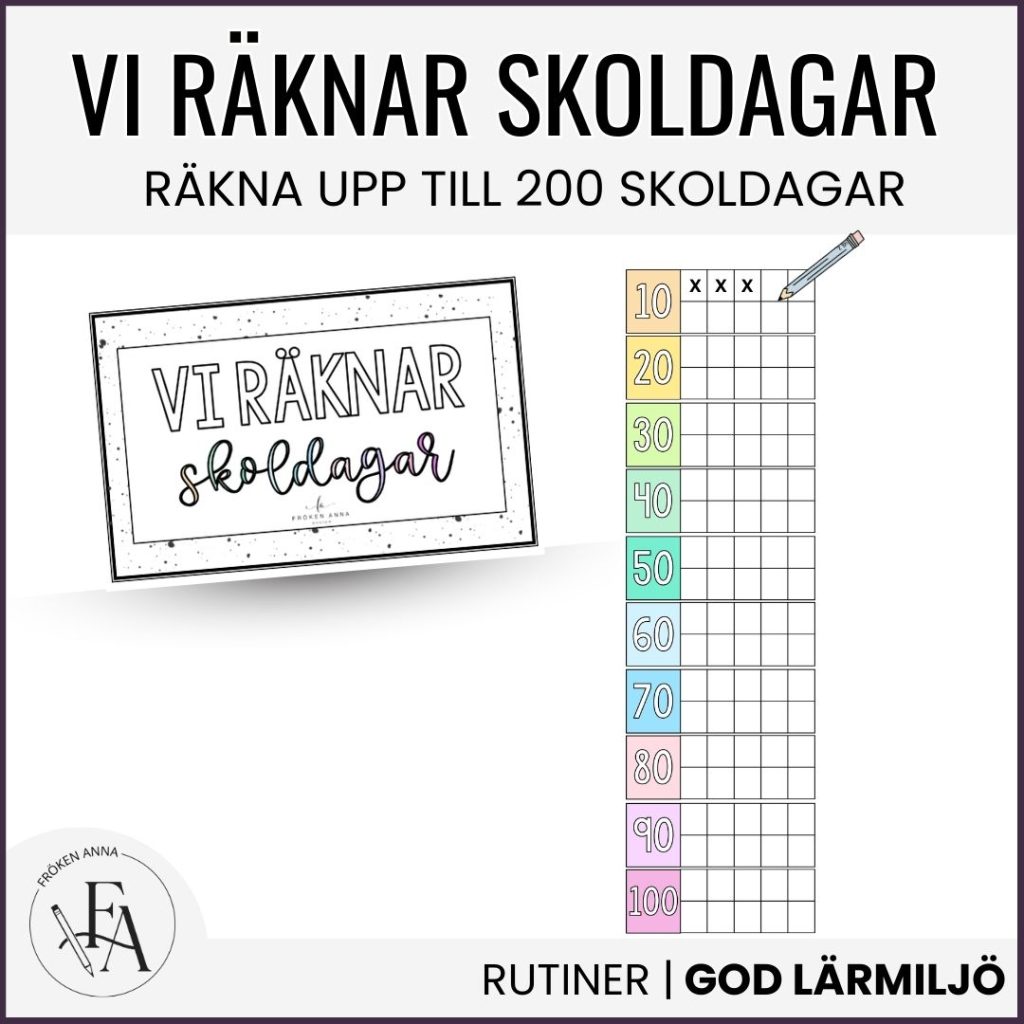 Vi räknar: 200 skoldagar