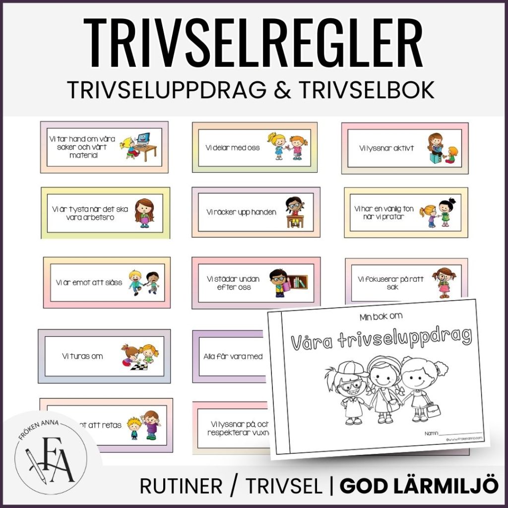 Trivselregler / Trivseluppdrag: Skyltar och miniböcker