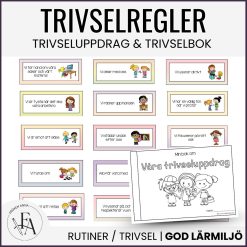 Trivselregler / Trivseluppdrag: Skyltar och miniböcker