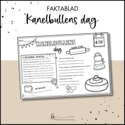 Faktablad: Kanelbullens dag
