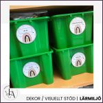 Namnskyltar regnbågstema (cirkel) - bild 5