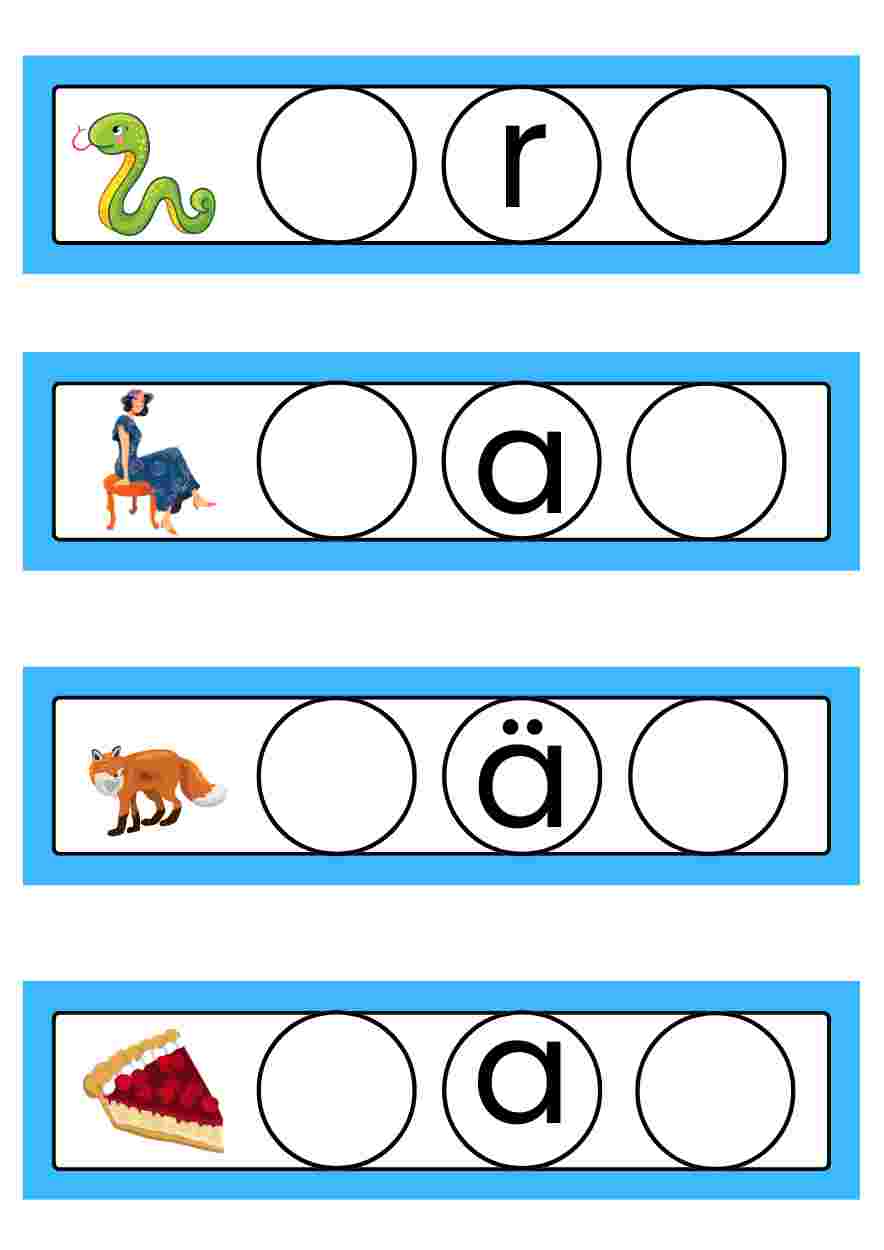 Hitta rätt bokstäver, förskoleklass