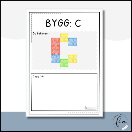 Bygg bokstäver med LEGO