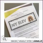 Namnskylt regnbågstema (rektangel) - bild 5