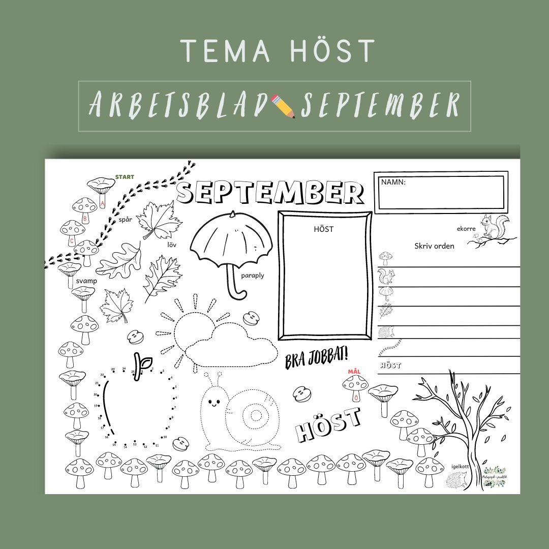 Arbetsblad september