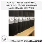 Pärmetiketter / Klassrumsorganisering svart&vit - bild 2