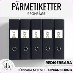 Pärmetiketter med regnbågstema - bild 1